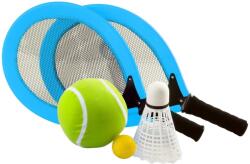 Engelhart Set badminton+ tenis cu minge si fluturas (755040) Racheta badminton