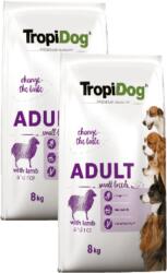 TropiDog Tropidog Premium Adult Small Breeds bárány és rizs 2x8kg