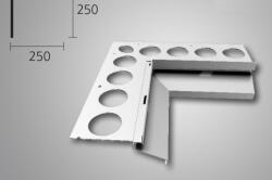 Celox OX Drip vízvető belső sarokprofil sötétszürke terasz derékszögű sarokelem RAL7037