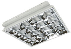 MIL T8 tükrös lámpatest 4 db 60 cm-es LED fénycsőhöz, süllyeszthető (HL0017567)