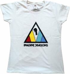 Imagine Dragons Triangle Logo White L Дамски Риза (IMDRTS08LW03)