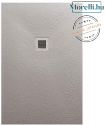 AREZZO design SOLIDSoft zuhanytálca 140x80 cm, BETON, színazonos lefolyóval (2 doboz) (80140C)