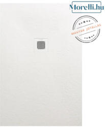 AREZZO design SOLIDSoft zuhanytálca 100x90 cm, FEHÉR, színazonos lefolyóval (2 doboz) (90100W)