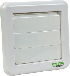 TRACON Kültéri gravitációs zsalu fürdőszoba ventilátorhoz, 151x151x45mm, D=96mm (VFG100) (VFG100)