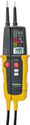TRACON 2 pólusú feszültségvizsgáló és AVK teszter, LED LCD kijelző, 12-1000V AC/DC, 30mA FI-Test (PANMV-1000AD) (PANMV-1000AD)