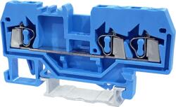Tracon Nullavezető ipari sorozatkapocs, rugós, sínre, kék, 800V 24A 0.08-2.5 mm2 3P (TSKC2, 5/3-K) (TSKC2,5/3-K)