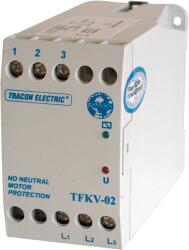 TRACON Védőrelé, feszültségfigyelő 3 vezetékes rendszerhez, 3x400V AC ( 0, 7-1, 2)xUn fix, 5A/250V AC (TFKV-02) (02)
