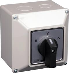 TRACON Tokozott közvetlen Y-D motorkapcsoló, 400V, 50Hz, 32A, 11kW, 64x64mm, IP65 (TKM-32/CT65) (TKM-32/CT65)