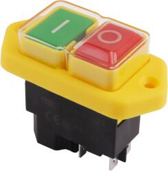 TRACON Relés biztonsági kapcsoló, csavarozható, sárga kerettel, 4PIN, 230VAC, 12A/AC3, IP54, 6, 3×0, 8 (SSTM-04) (04)