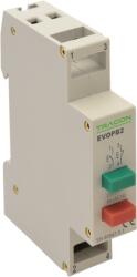 TRACON Moduláris nyomógomb, 230V, 50Hz, 1NO, 1NC, Ith: 16A, AC-14, Ie: 6A (EVOPB2) (EVOPB2)