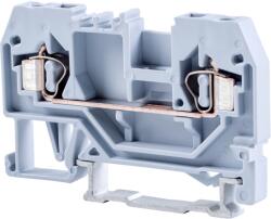 Tracon Fázisvezető ipari sorozatkapocs, rugós, sínre, szürke, 800V 24A 0.08-2.5 mm2 2P (TSKC2, 5) (TSKC2,5)
