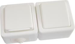 TRACON Falon kívüli kétpólusú kapcsoló+csatlakozóaljzat, 16A/250VAC, IP54, (102) (TR-PH11) (TR-PH11)