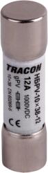 TRACON Hengeres biztosító PV, gPV, 12A, 1000VDC, 10kA, 10x38 (HBPV-10X38-12) (10X38-12)