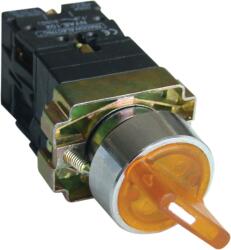 Tracon Tokozott világítókaros kapcsoló, sárga, LED, kétáll. , izzó n. , 1×NC+1×NO, 3A/400V AC, IP44 (NYGBK2565ST) (NYGBK2565ST)