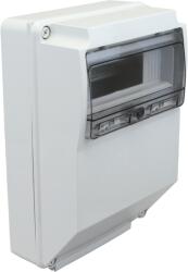 Tracon Üres ipari csatlakozódoboz szerelősínnel, ABS, 12mod, H×W×D=400×260×130mm, IP65 (TDB362613) (TDB362613)