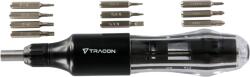 TRACON Precíziós racsnis csavarhúzó beépített cserélhető fejekkel, 168mm, 10 bit (APCS10) (APCS10)