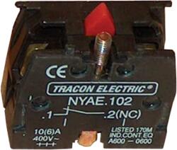 Tracon Érintkező-egység fémalapra szerelt nyomógombokhoz, 1×NC, 3 A/400 V (NYAE102) (NYAE102)