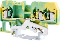 Tracon Védővezető ipari sorozatkapocs, rugós, sínre, zöld/sárga, 800V 24A 0.08-2.5 mm2 3P (TSKC2, 5/3JD) (TSKC2,5/3JD)