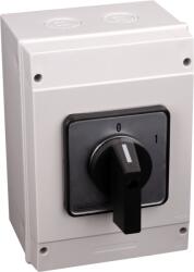 TRACON Tokozott kézikapcsoló, BE-KI, 400V, 50Hz, 125A, 4P, 30kW, 88x88mm, 60°, IP65 (TK-126/4T65) (TK-126/4T65)