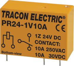TRACON Print relé, 24V DC / 1xCO (10A, 230V AC / 30V DC) (PR24-1V10A) (PR24-1V10A)