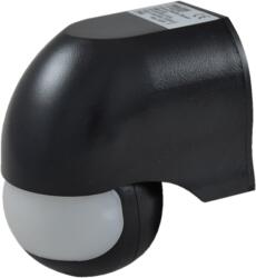 TRACON Mozgásérzékelő, infra falra, fekete, 230V, 50Hz, 180°, max. 12 m, 10s-12min, 3-2000lux, IP44 (TMB-112F) (TMB-112F)