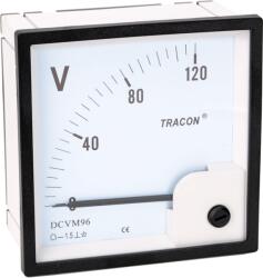 TRACON Analóg egyenáramú voltmérő, 96x96mm, 120V DC (DCVM96-120) (DCVM96-120)