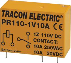 TRACON Print relé, 110V DC / 1xCO (10A, 230V AC / 30V DC) (PR110-1V10A) (PR110-1V10A)