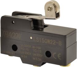 TRACON Helyzetkapcsoló, rugószáras-görgős, 1xCO, 2A/230V AC-15, 0, 3A/250V DC-13, 19mm, IP00 (LS15GW22-B) (LS15GW22-B)