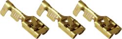 Tracon Szigeteletlen rátolható csatl. hüvely, sárgaréz, rögz. csapos, 6, 3×0, 8mm, 1-2, 5mm2 (CSH6-B) (CSH6-B)