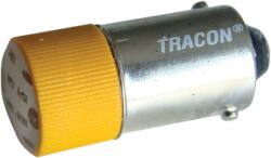 Tracon LED-es jelzőizzó, sárga, 400V AC, Ba9s (NYGL-AC400Y) (AC400Y)