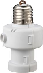 Tracon Alkonykapcsolós foglalat beépített kikapcsolás-időzítővel, 230V, 50 Hz, E27, 1/2/4/8/12 h, 5-15lux, IP20 (ALK-472) (ALK-472)