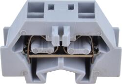 Tracon Mini rugós ipari sorozatkapocs, csavarral rögzíthető, szürke, 400V 18A 0.08-1.5 mm2 2P (TSKD1, 5D) (TSKD1,5D)