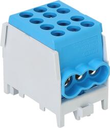 Tracon Főáramköri leágazó kapocs, sínre szerelhető, kék, 2.5-25mm2, max. 1000VAC/DC, max. 101A (FLECU-25-16-3K) (FLECU-25-16-3K)