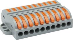 Tracon Csavar nélküli vezetékösszekötő, toldó, nyitható, 0, 5-4mm2, 32A, 400VAC 10P (OVOFT1010) (OVOFT1010)