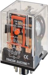TRACON Ipari relé, 48V DC / 3×CO, (3A, 230V AC / 28V DC) (RM11-48DC) (RM11-48DC)
