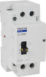 Tracon Installációs kontaktor, 230V AC, 50Hz, 2 Mod, 2xNO, AC1/AC7a, 40A (SHK2-40K) (SHK2-40K)