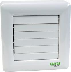 TRACON Fürdőszoba ventilátor hőelemmel műk. frontzs, golyóscs+időz+pára, 230 VAC, 15W, 80 m3/h, 33 dB, 100 mm (VFM100-BTH) (VFM100-BTH)