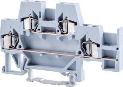 Tracon Emeletes ipari sorozatkapocs, rugós, sínre, szürke, 500V 20A 0.08-2.5 mm2 4P (TSKC2, 5E) (TSKC2,5E)
