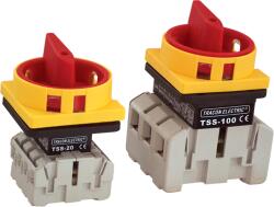 TRACON Biztonsági lakatolható szakaszoló kapcsoló, 400V, 50Hz, 20A, 4P, 5, 5kW, 48x48mm (TSS-20/4) (TSS-20/4)