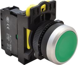 Tracon Egyszerű nyomókapcsoló, zöld, 1×NO, 5A/230V AC-15, IP65 (NYK3-G) (NYK3-G)