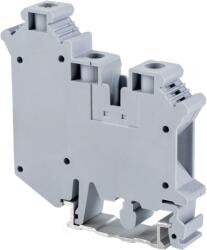 Tracon Háromkapcsos ipari sorozatkapocs, csavaros, sínre, szürke, 800V 76A 0.5-16 mm2 (TSKA10/3) (TSKA10/3)