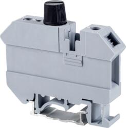Tracon Biztosítós ipari sorozatkapocs, csavaros, sínre, fekete, 500V 6.3A 0.5-16 mm2 (TSKA16B) (TSKA16B)