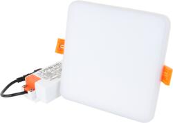 TRACON Védett, beépíthető LED mélysugárzó, négyzetes, 230 VAC, 6 W, 4000 K, 450 lm, IP66, EEI=G (LED-DLNIP-6NW) (LED-DLNIP-6NW)
