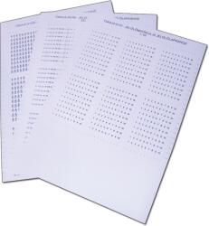 Tracon Jelölőmatrica J5 jelölőlapkához (1db A4-es ív), 60x (61-62-63-64-65-66-67-68-69-70) (TSKAJ5-6170) (TSKAJ5-6170)