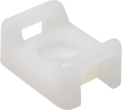 TRACON Csavarozható, 2oldalt fűzhetőkábelkötegelő talp, natúr, 16x11mm, d=3.5mm, PA6.6 (CSTALP-4) (CSTALP-4)