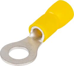 Tracon Szigetelt szemes saru, ónozott elektrolitréz, sárga, 6mm2, M5, (d1=3, 4mm, d2=5, 3mm), PVC (SSZ5) (SSZ5)