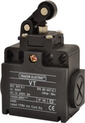 TRACON Helyzetkapcsoló, karos-görgős, 1xNO+1xNC, 6A/230V AC-15, 0, 3A/250V DC-13, IP65 (VT121) (VT121)