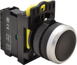 Tracon Egyszerű nyomókapcsoló, fekete, 1×NO, 5A/230V AC-15, IP65 (NYK3-BK) (NYK3-BK)