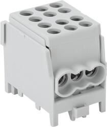 Tracon Főáramköri leágazó kapocs, sínre szerelhető, szürke, 2.5-25mm2, max. 1000VAC/DC, max. 101A (FLECU-25-16-3) (FLECU-25-16-3)