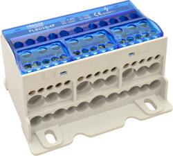 Tracon Fővezetéki leágazó sorkapocs nyitható fedéllel, 4×35(25)mm2 / 3×5×10, 3×2×25 / 4×16, 6×25mm2, 690VAC/DC, 125A (FLSO35-4P) (FLSO35-4P)